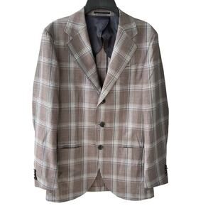 Spier and Mackay slim sports coat 36 mens wool plaid